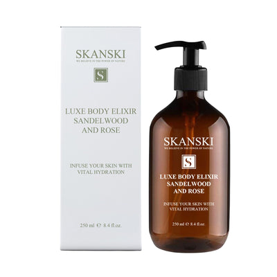 Skanski Sandalwood & Rose Luxe Body Elixir | Holistic Hydration